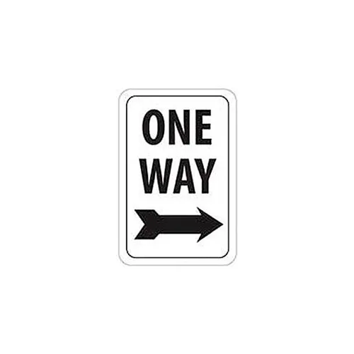 Reflective Aluminum Sign - One Way Right Arrow - .080" Thick, TM23J