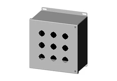 Saginaw PB: Hinged Pushbutton Enclosure 30.5mm - SCE-9PBH