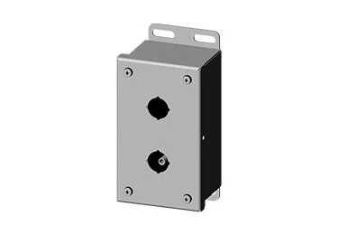 Saginaw PBGX: Pushbutton Enclosure for 22.5mm Pushbuttons - SCE-2PBGX
