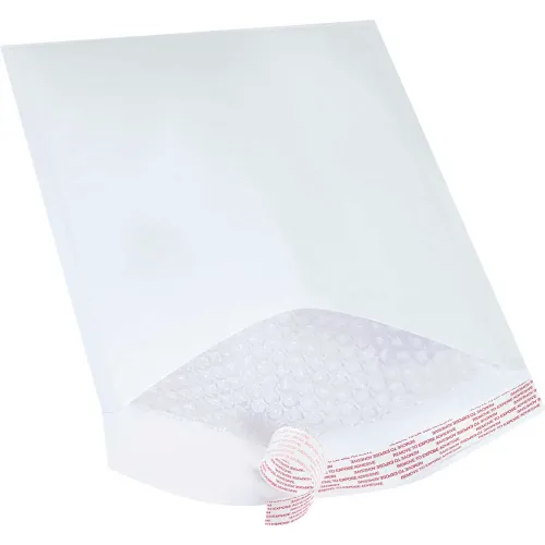 Self Seal Bubble Mailers, #4, 9-1/2"W x 14-1/2"L, White, 100/Pack