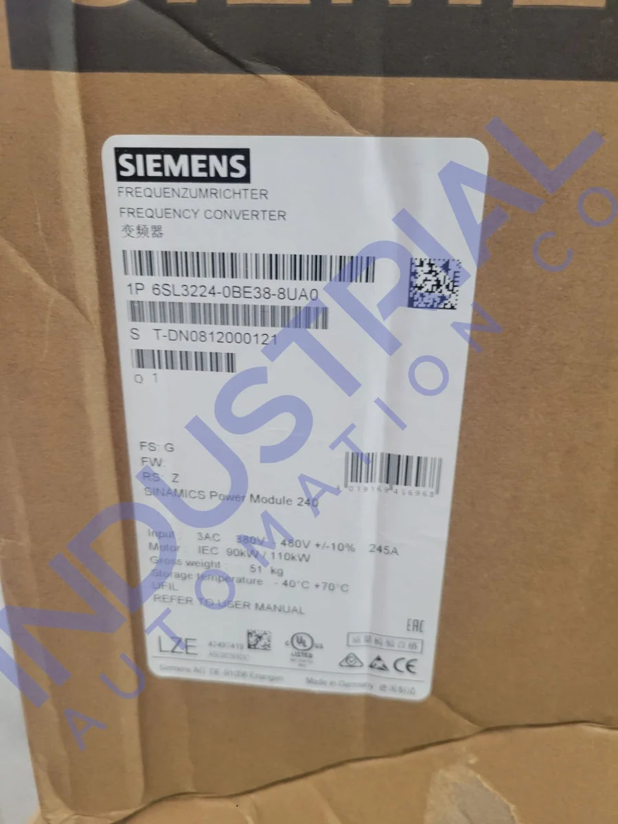 Siemens 6SL3224-0BE38-8UA0