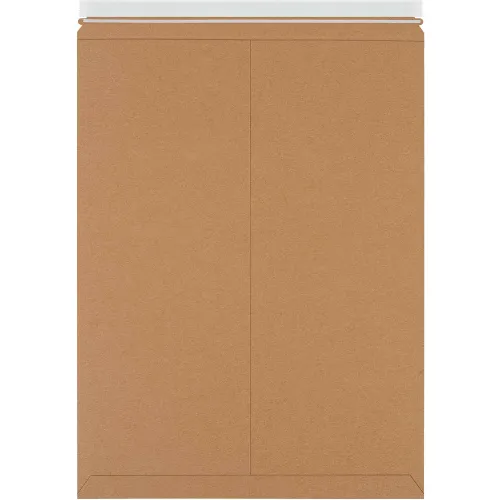 Stayflats Plus® Self-Seal Mailers, 18"W x 24"L, Kraft, 50/Pack