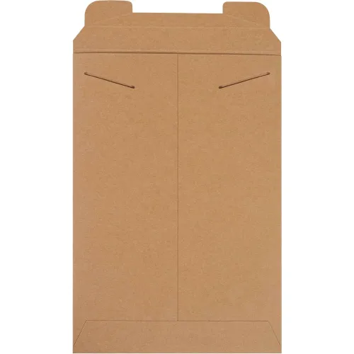 Stayflats® Tab Lock Mailers, 11"W x 16", Kraft, 100/Pack