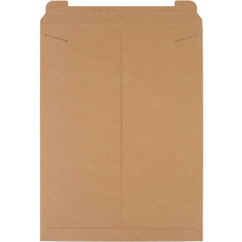 Stayflats® Tab Lock Mailers, 18"W x 24"L, Kraft, 50/Pack