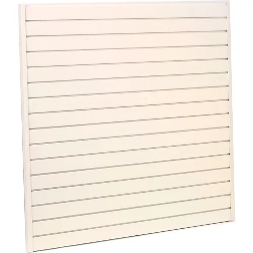 Steel Slatwall Panel 48"H X 48"W White - Pkg Qty 4