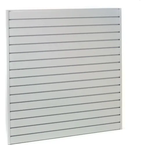 Steel Slatwall Panel 96"H X 48"W Gray - Pkg Qty 4