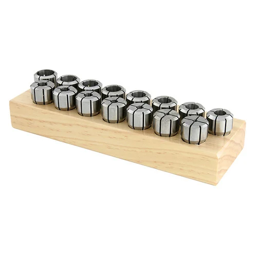 Techniks 01618-9S | 1/4" - 3/4" Capacity x 1/16" Increment DA180 Steel Collet Set - 9pcs