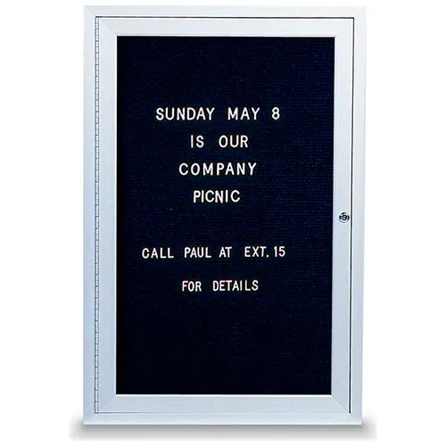 United Visual Products One-Door Indoor Letter Board - 24"W x 36"H
