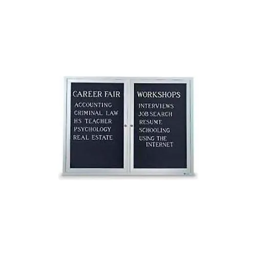 United Visual Products Two-Door Outdoor Letter Board - 42"W x 32"H