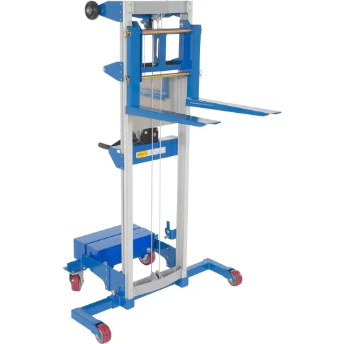 Vestil Hand Operated Counterbalanced Lift Truck A-LIFT-CB 500 Lb Straddle Legs