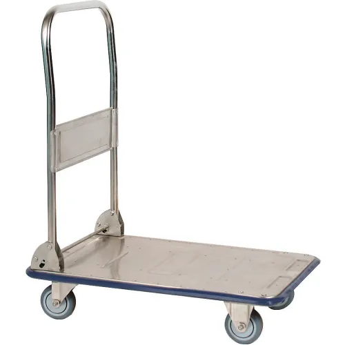 Wesco® Folding Stainless Steel Platform Truck 270457 29 x 19 440 Lb. Cap.