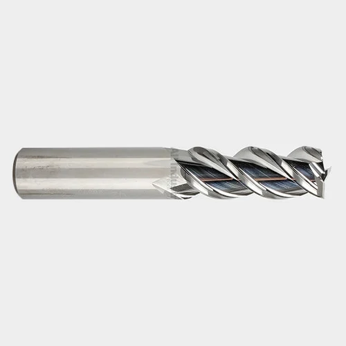 YG1 28600 | 1" Diameter x 1" Shank x 2" LOC x 5" OAL x 45 Degree Helix Angle 3 Flute Bright Coated Carbide E5981 Square End Mill
