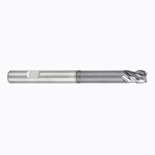 YG1 EMB20240 | 3/8" Diameter x 3/8" Shank x 1/2" LOC x 1-7/8" LBS x 4" OAL 4 Flute AlTiN Coated Carbide EMB20 End Mill AlTiN Coated